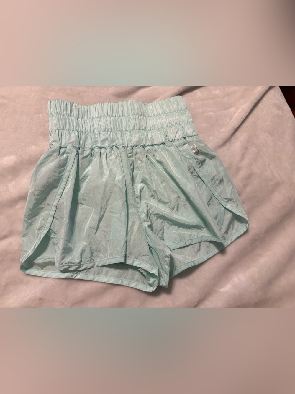 FP Movement by Free People Mint Aqua high Waisted Athletic Shorts
